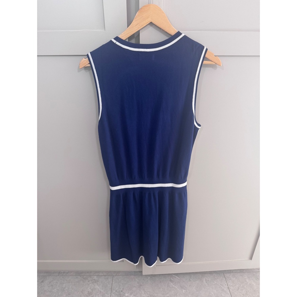 IZOD Performance Womens Sleeveless Knit‎ Golf Dress Medieval Blue Large NWT - Picture 3 of 5